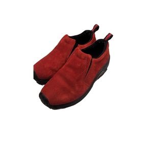 Merrell Jungle Moc Sunset Clogs Red Suede Women's 8